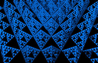 蓝色的sierpinski三角形纹理黑色的背景分形与的<strong>整体</strong>形状等边三角形三角形细分递归地成小等边三角形三角形插图sierpinski三角形纹理黑色的背景分形与的<strong>整体</strong>形状等边三角形三角形细分递归地成小等