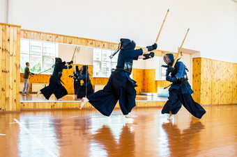 关闭剑道战斗机与shinai日本<strong>武术</strong>艺术剑战斗日本<strong>武术</strong>艺术剑战斗体育运动