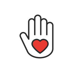 手与心行图标爱的关系和平慈善机构志愿者帮助哪保护支持主题和平标志和象征手与心行图标爱的关系和平慈善机构志愿者帮助哪保护支持主题和平标志和象征