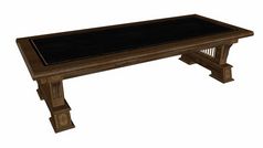 木古董桌子上孤立的白色背景渲染木古董桌子上渲染