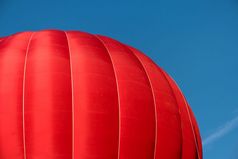 细节开始红色的热空气气球