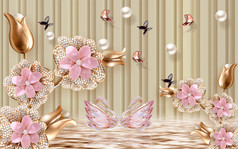 壁纸奢侈品花jawelry