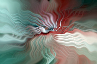 美丽的摘要背景色彩斑斓的波浪花图形现代艺术数字幻想效果时尚的桌面壁纸未来主义的分形模式可以使用为横幅设计波浪行叶