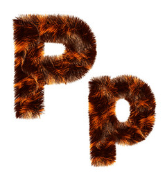 有创意的设计动物皮毛装饰字母为多用途使用动物皮毛装饰字母