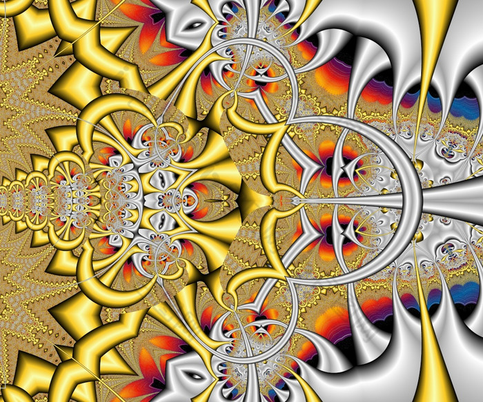 电脑生成的色彩斑斓的分形艺术作品为有创意的设计和娱乐电脑生成的色彩斑斓的分形艺术作品