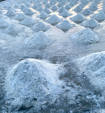 海盐农场samutsakhon泰国有机海盐蒸发和结晶海水生材料盐工业钠氯太阳能蒸发系统碘源