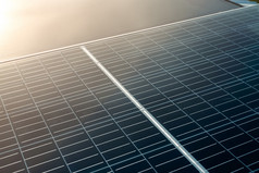 太阳能面板光伏模块太阳能权力为绿色能源可持续发展的资源可再生能源清洁技术太阳能细胞面板使用太阳光源生成电