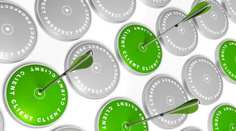 绿色目标与客户端标记绿色箭头打的中心和灰色目标与<strong>前景</strong>标记把<strong>前景</strong>客户端转换率