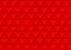 呈现无缝的现代红色的三角形多边形形状模式墙背景