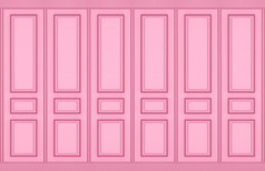 呈现奢侈品甜蜜的软粉红色的经典模式木墙背景