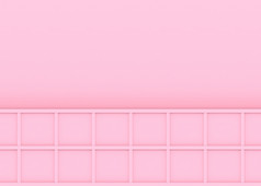 呈现现代甜蜜的软颜色粉红色的木广场盒子模式董事会设计墙背景