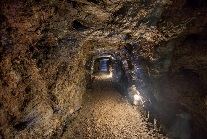 隧道室内的著名的矿山联盟穆尔西亚西班牙