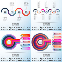 infographics设计模板向量插图