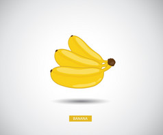 香蕉水果向量插图