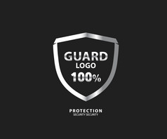 标志安全公司向量盾为保护插图