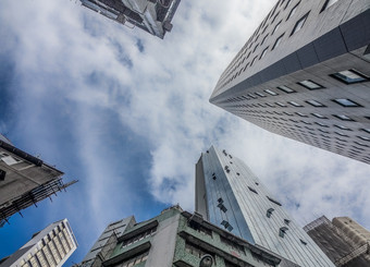 在香港香港china-august看的天空在香港香港的高建筑可以不避免和可以见过到处都是看直创建摘要<strong>图片</strong>的经常玻璃办公室建筑