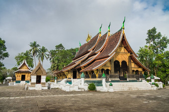 什么川丁字裤佛教寺庙的大多数重要的佛教寺庙銮prabang老挝这小镇是<strong>上市</strong>联合国教科文组织世界遗产网站