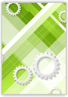 摘要高新技术最小的背景与齿轮摘要高新技术最小的背景与绿色条纹和纸齿轮