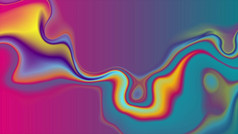 色彩斑斓的流动液体热波背景