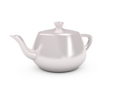 白色茶能在白色背景电脑生成的图像