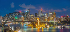 市中心悉尼天际线澳大利亚《暮光之城》