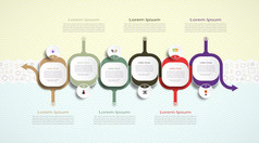 infographics模板时间轴和图标与一步图形形式业务概念空白空间为内容业务信息图表图过程模板时间轴元素选项信息