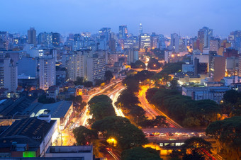 视图市中心天际线和大道5<strong>月</strong>为什么paulo巴西