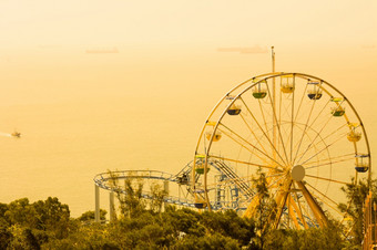 摩天轮娱乐公园海洋公园在香港香港中国