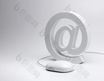 <strong>电子</strong>邮件概念标志<strong>电子</strong>邮件象征和电脑鼠标<strong>电子</strong>邮件标志和电脑鼠标