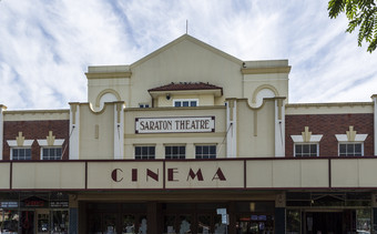 外观的萨拉顿剧院遗产上市艺术德科建筑建的国家小镇格拉夫顿北部新南威尔士澳大利亚