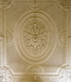 细节的许多天花板模式的宫的计数azambuja上城区高里斯本葡萄牙
