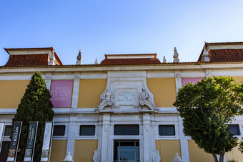 细节的外观的国家博物馆古老的艺术成立和住的宫alvor-pombal里斯本葡萄牙