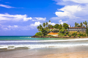 异国情调的<strong>热带</strong>制裁宁静的美丽的海滩斯里兰卡斯里兰卡岛贝卡伊斯斯里兰卡斯里兰卡
