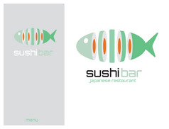 标志设计元素寿司餐厅日本