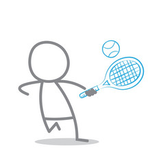 涂鸦网球球员插图