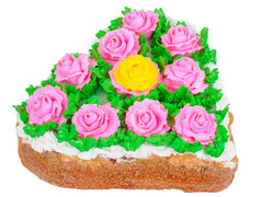 蛋糕与玫瑰