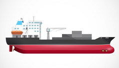 运输船海洋贸易业务概念