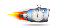 秒表概念时钟飞机引擎