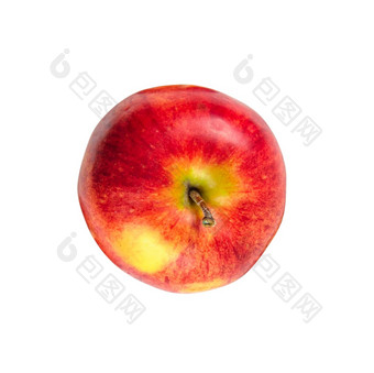 新鲜的红色的苹果孤立的白色背景新鲜的红色的苹果