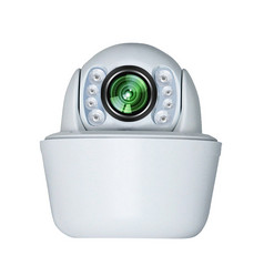 现代安全相机孤立的白色背景现代安全相机