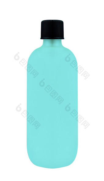 蓝色的<strong>洗发</strong>水瓶孤立的白色蓝色的<strong>洗发</strong>水瓶