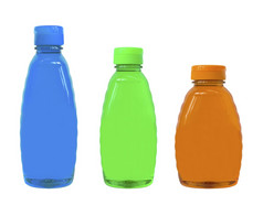 塑料瓶身体哪和美产品孤立的白色背景塑料瓶身体哪和美产品