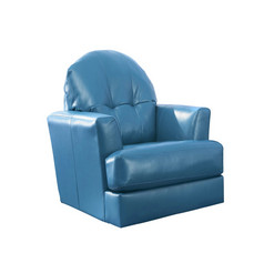 蓝色的奢侈品扶手椅孤立的白色背景蓝色的奢侈品扶手椅孤立的