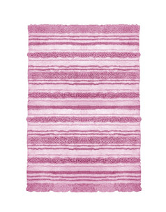 粉红色的浴地毯孤立的白色背景