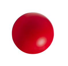 红色的球孤立的白色
