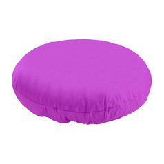 紫色的枕头孤立的白色