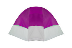 紫色的帐篷孤立的白色背景