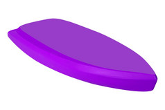 紫色的塑料皮艇孤立的白色背景