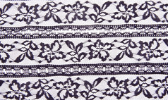 白色纺织背景与程式化的花模式白色纺织背景