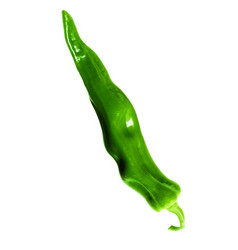 绿色胡椒孤立的白色背景绿色胡椒孤立的